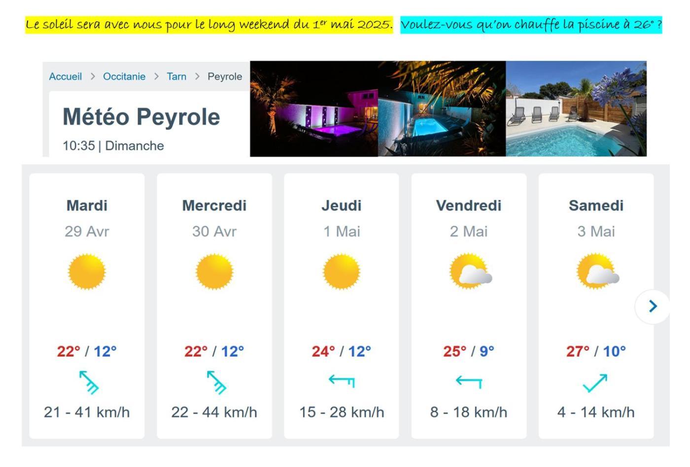 Le Gite Nature Bien-Etre Piscine Chauffee Privee Du Tarn Entre Toulouse Et Albi & Les Cottages Du Tarn Peyrole المظهر الخارجي الصورة